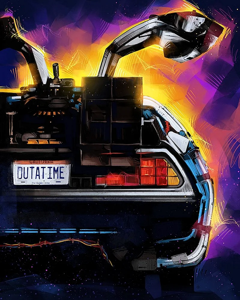 Delorean Back To The Future Wallpaper For iPhone