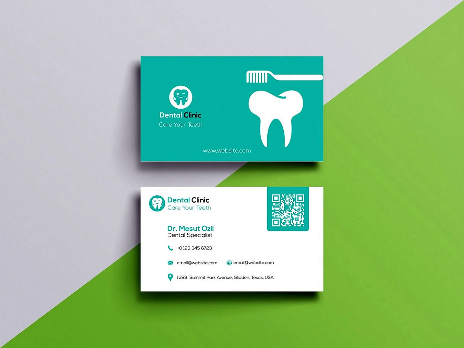 Dental Business Card Design Wallpaper