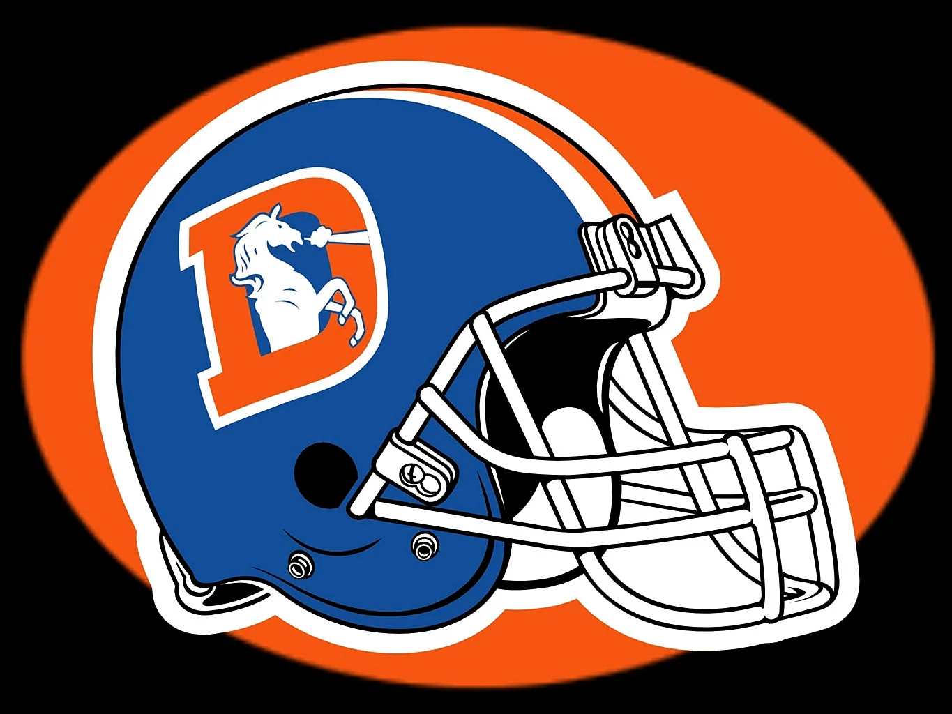 Denver Broncos Helmet Vector Wallpaper
