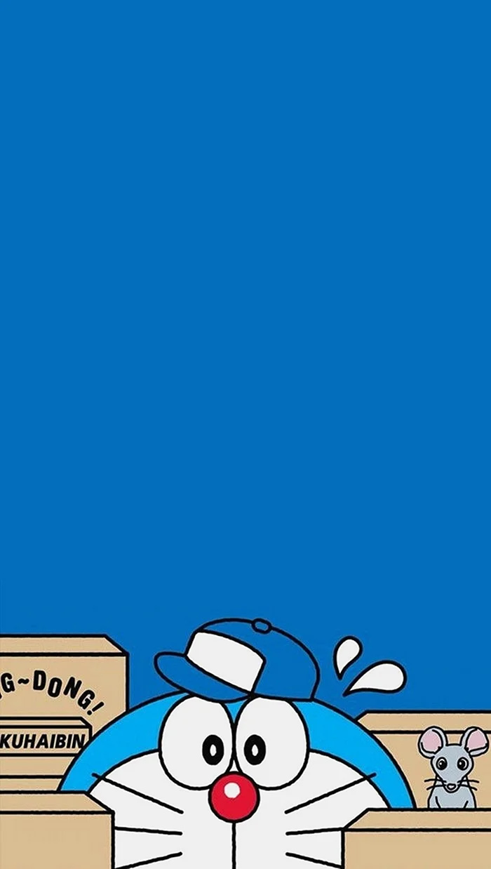 Desain Karakter Kartun Doraemon Wallpaper For iPhone