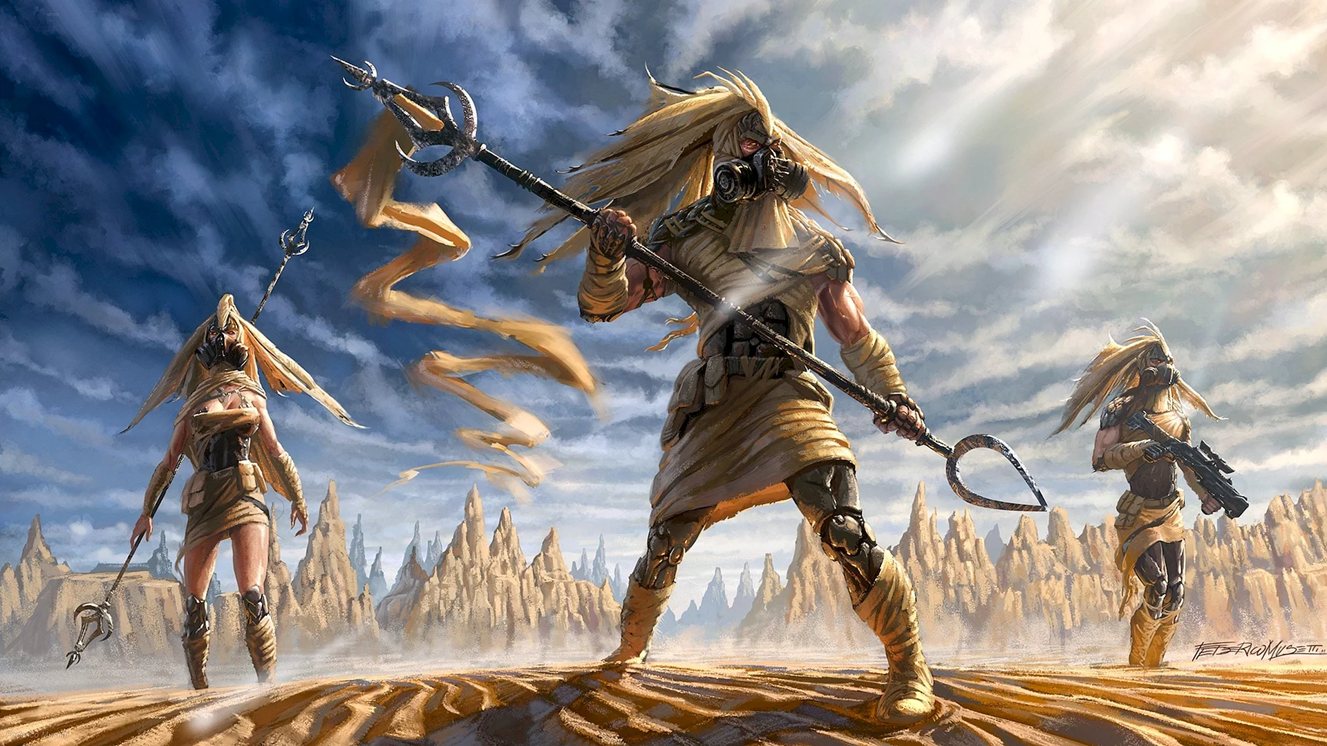 Desert Warrior Art Wallpaper