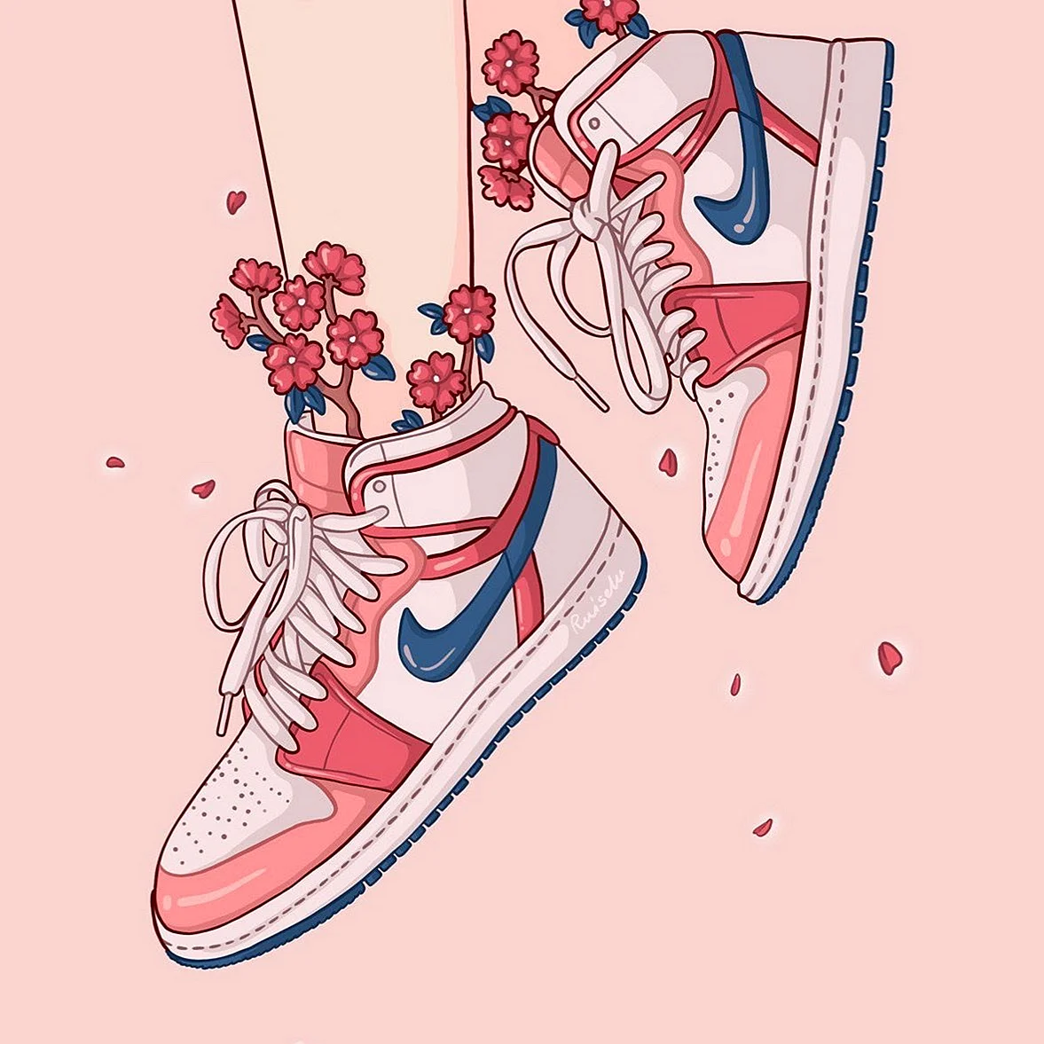 Dessin Sneakers Art Wallpaper