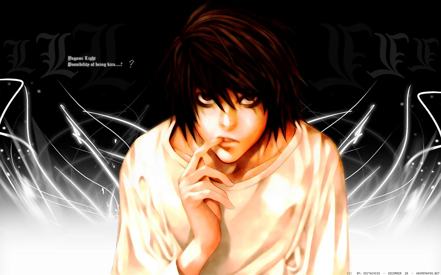 Detective L Death Note Wallpaper