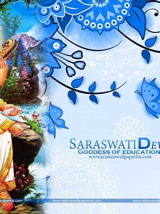 Devi Saraswati HD Wallpaper