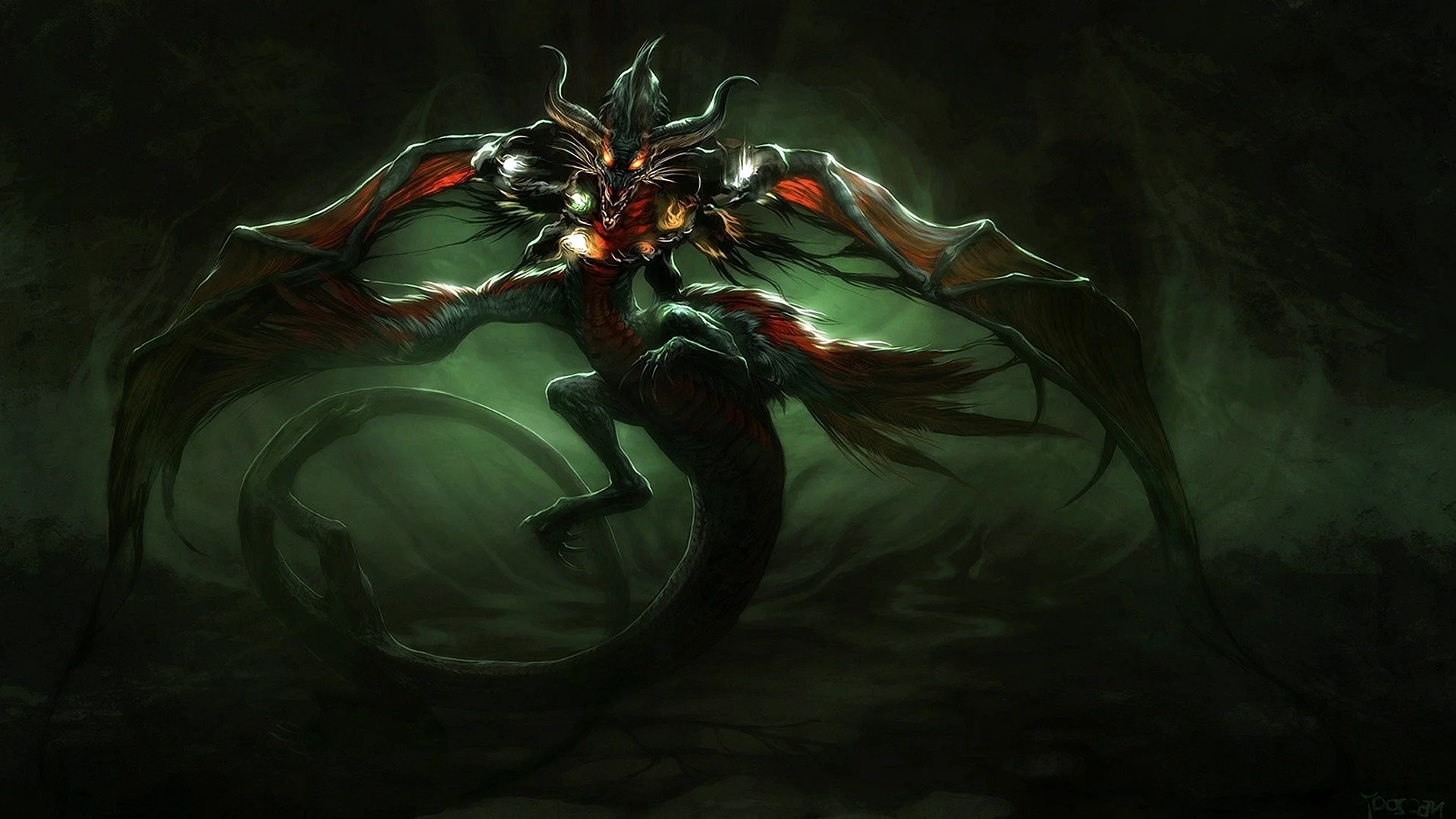 Diablo Dragon Wallpaper