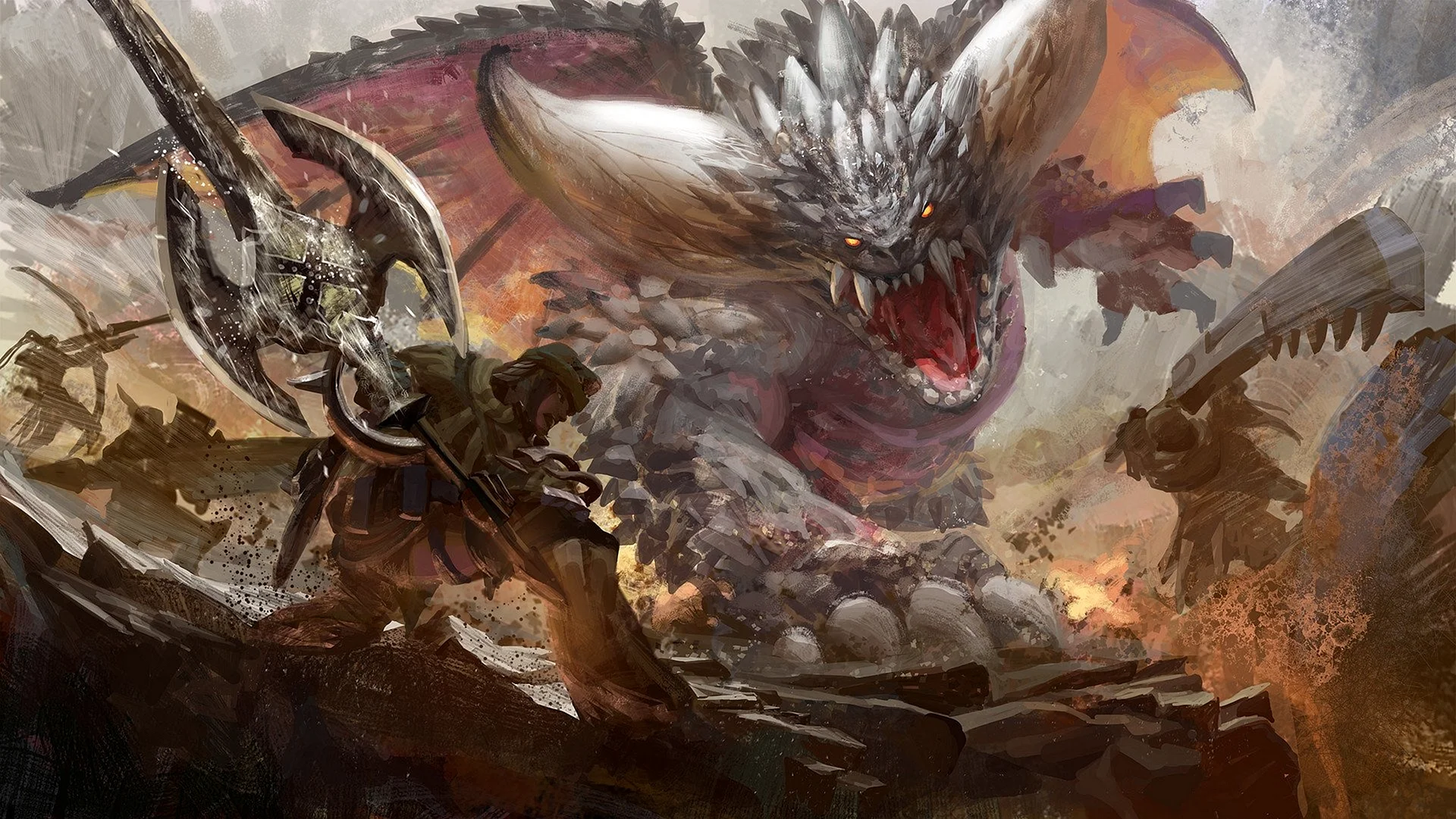 Diablos Monster Hunter Art Wallpaper