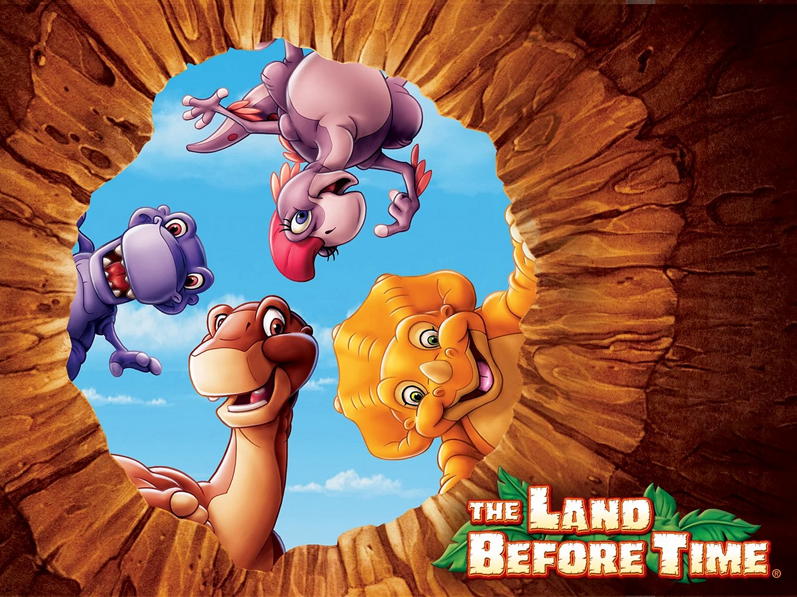Dino Land Cartoon Wallpaper