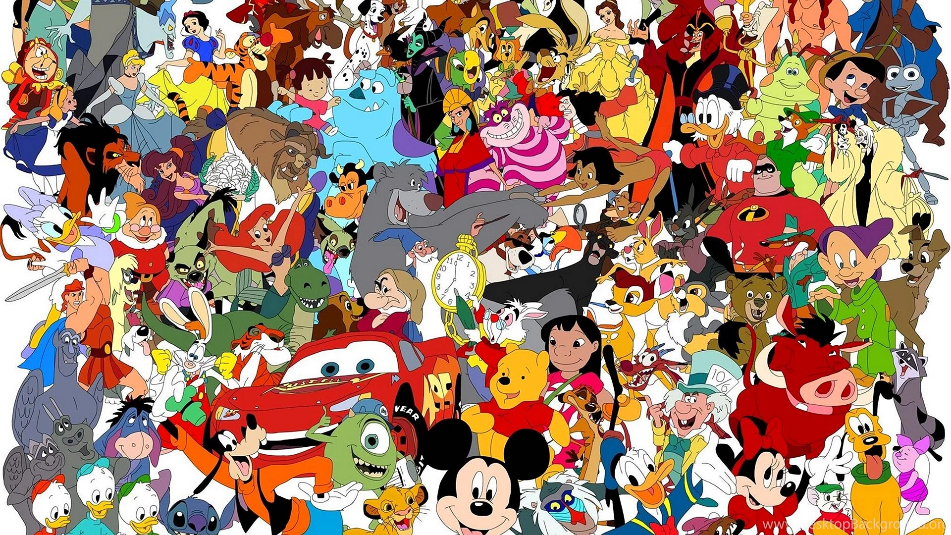 Disney Cartoon Characters Wallpaper