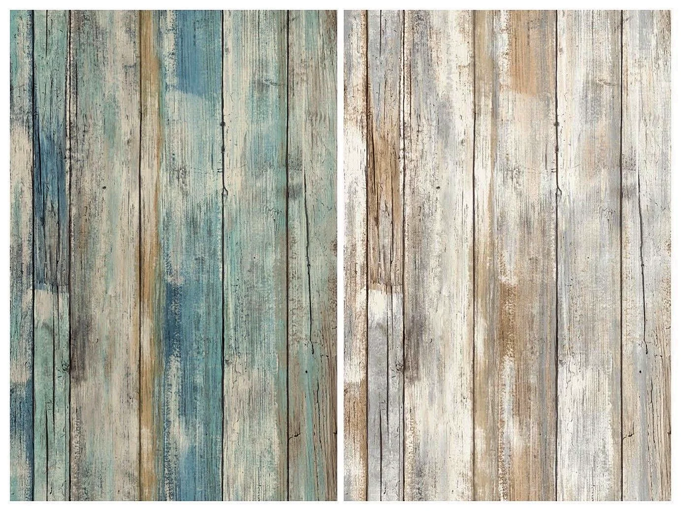 Distressed Brown Vintage Wood Wallpaper