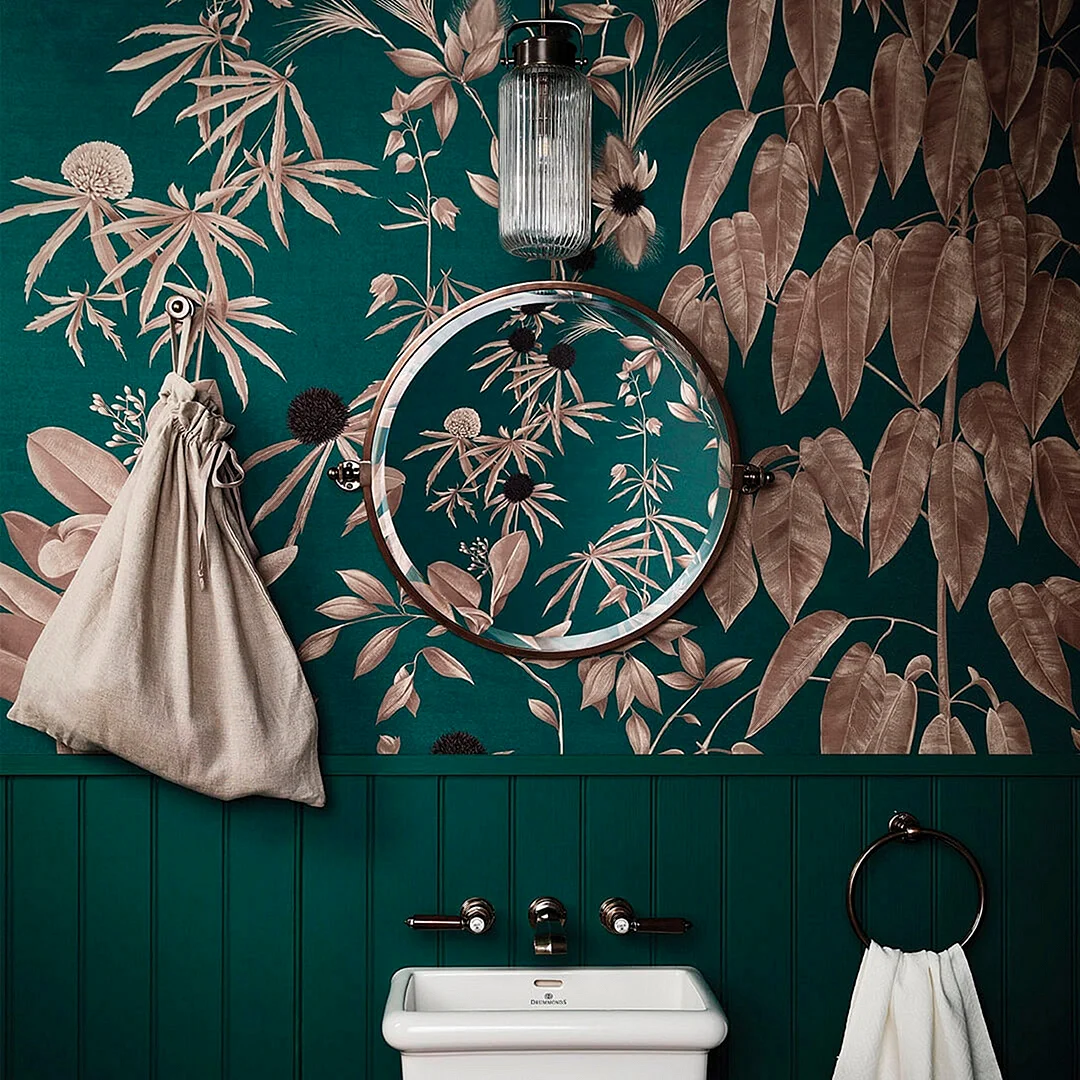 Diy Painted In Bathroom Wallpaper