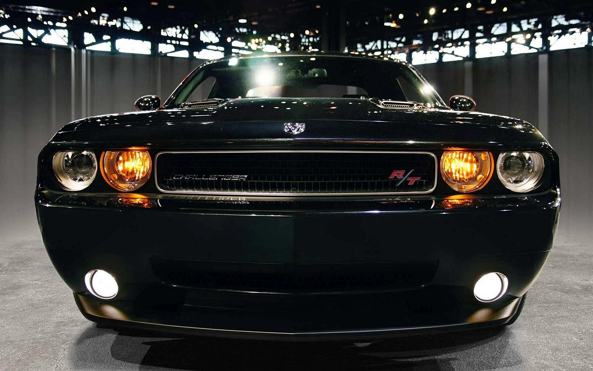 Dodge Challenger rt Black Wallpaper