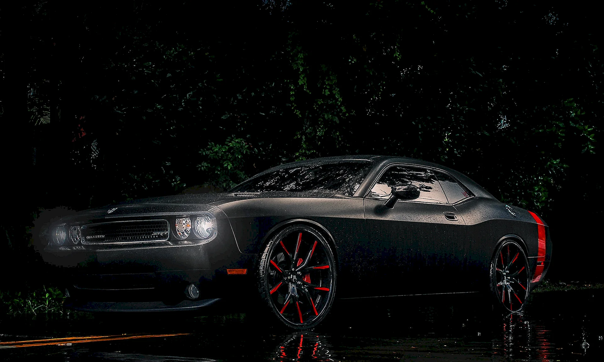 Dodge Challenger srt8 Demon Night Wallpaper