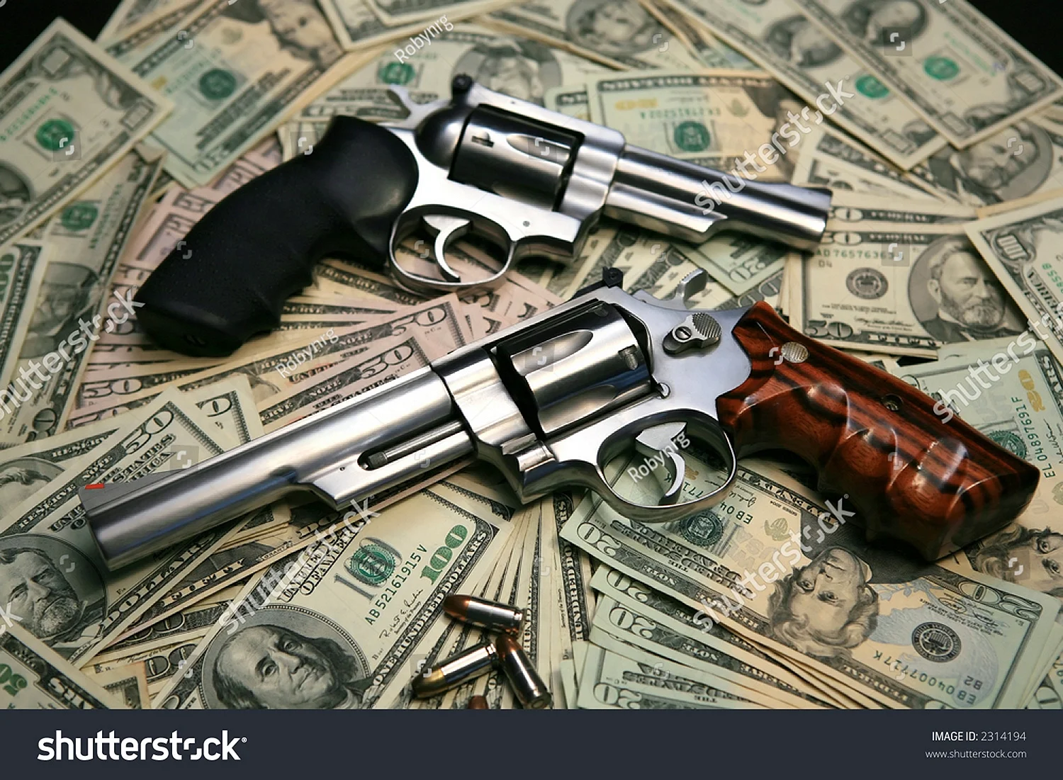 Dollar Gun Wallpaper