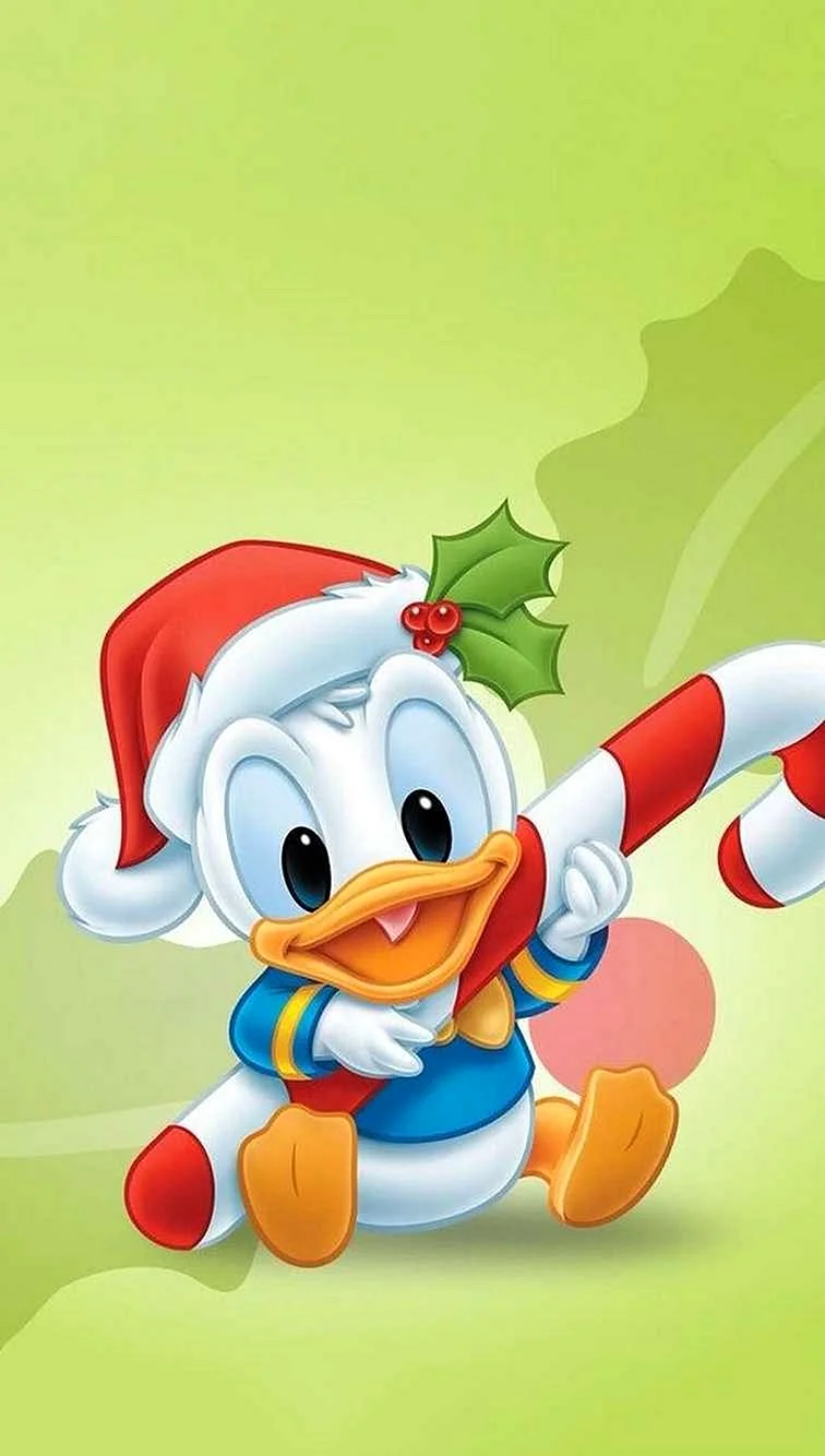 Donald Duck Christmas Wallpaper For iPhone