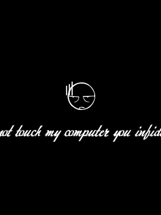 Dont Touch My Laptop Wallpaper