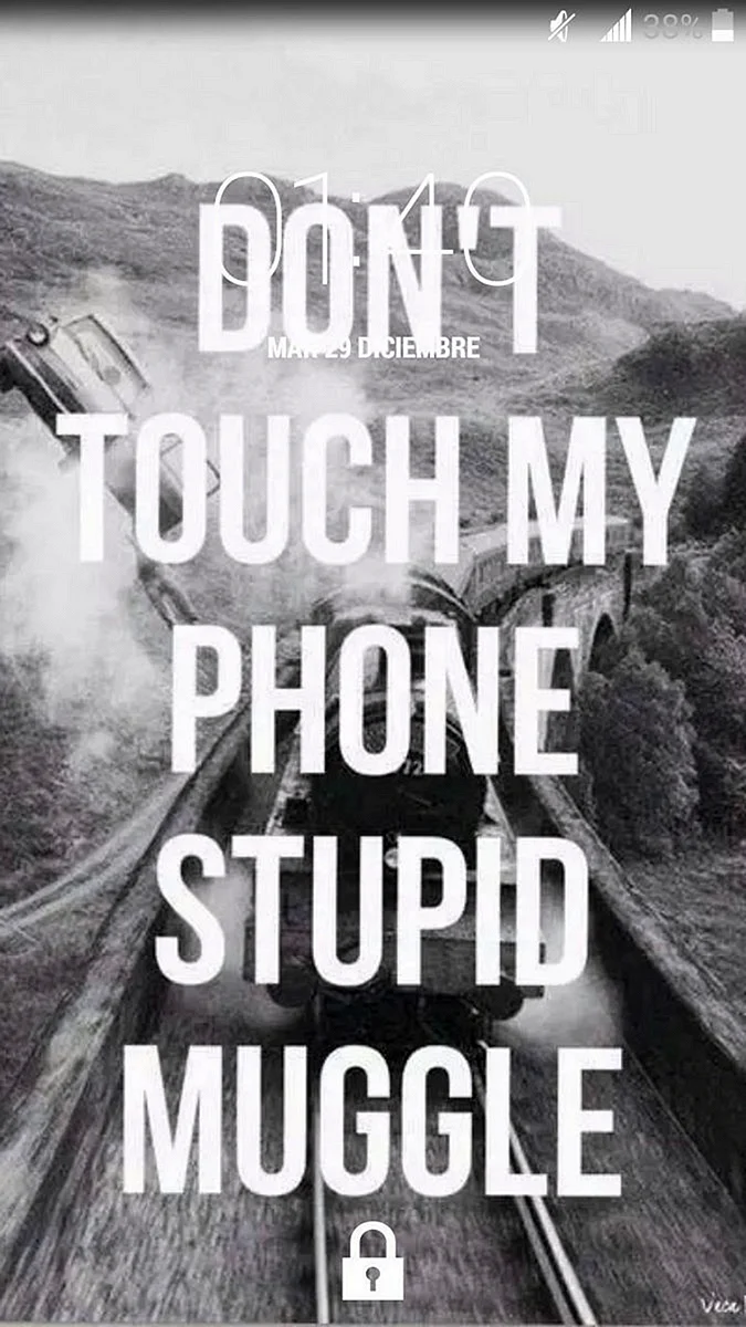 Dont Touch My Phone Muggle Wallpaper For iPhone
