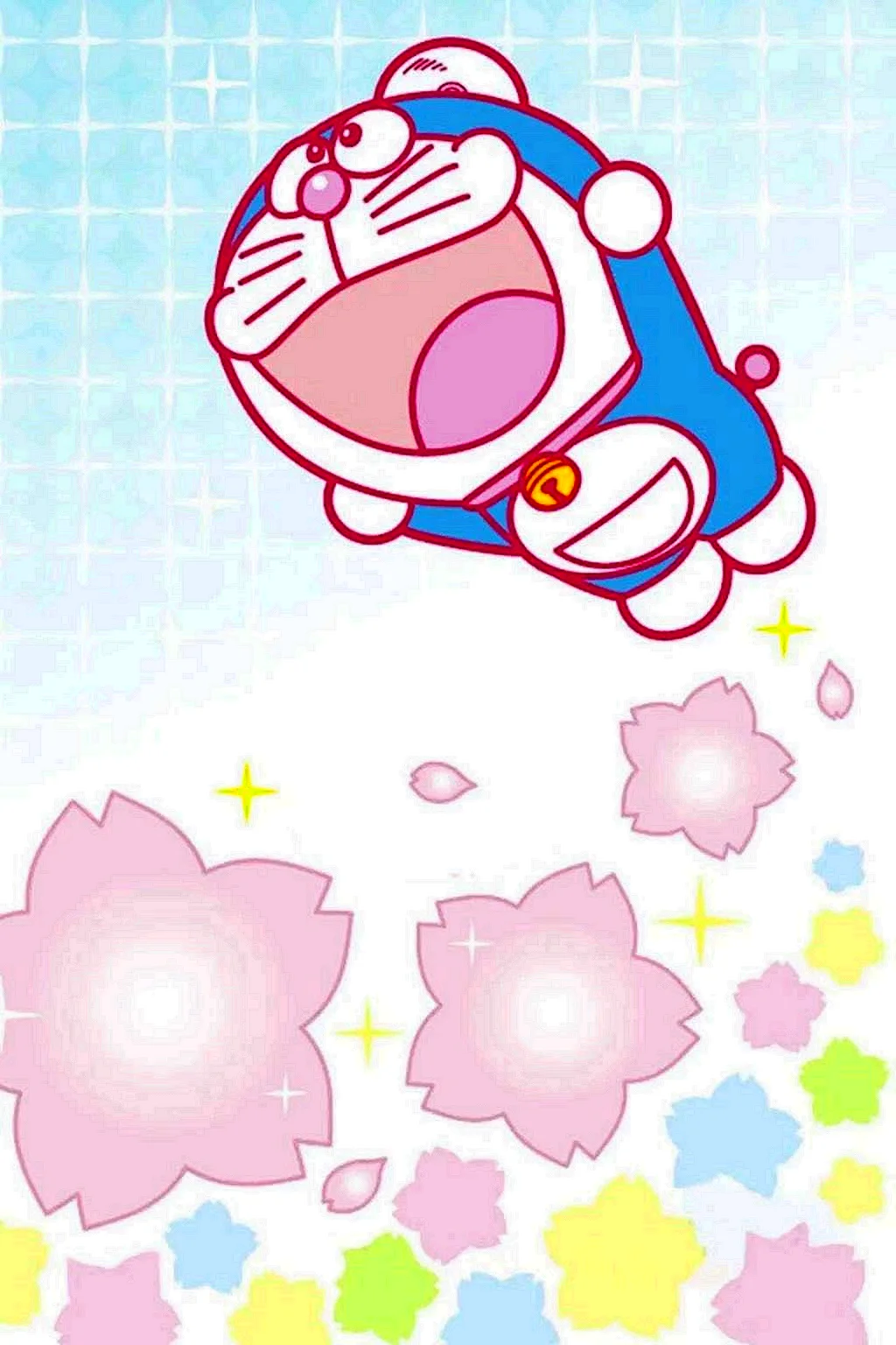 Doraemon Pink Wallpaper For iPhone