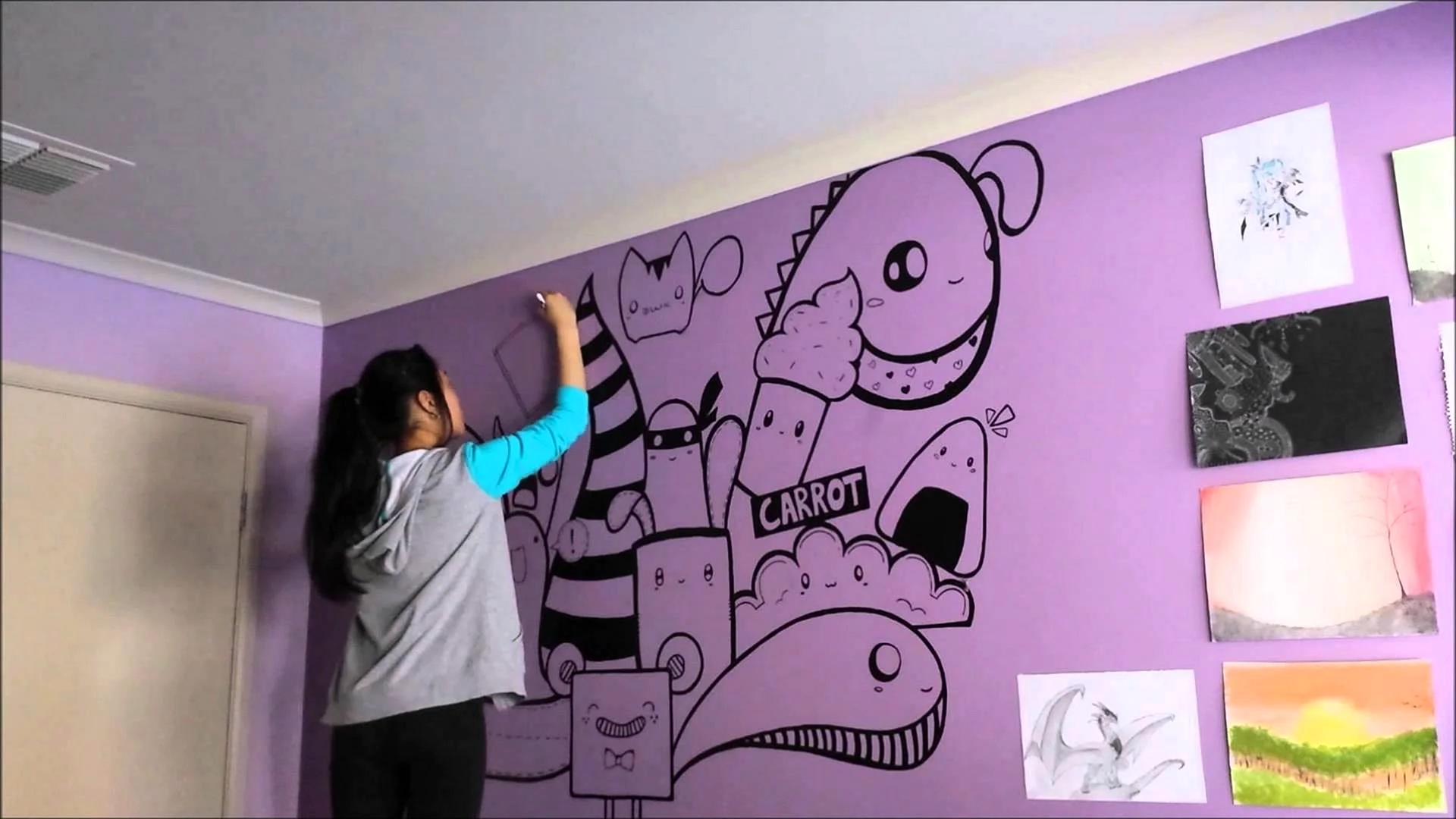 Draw A Picture On The Wall Wallpaper