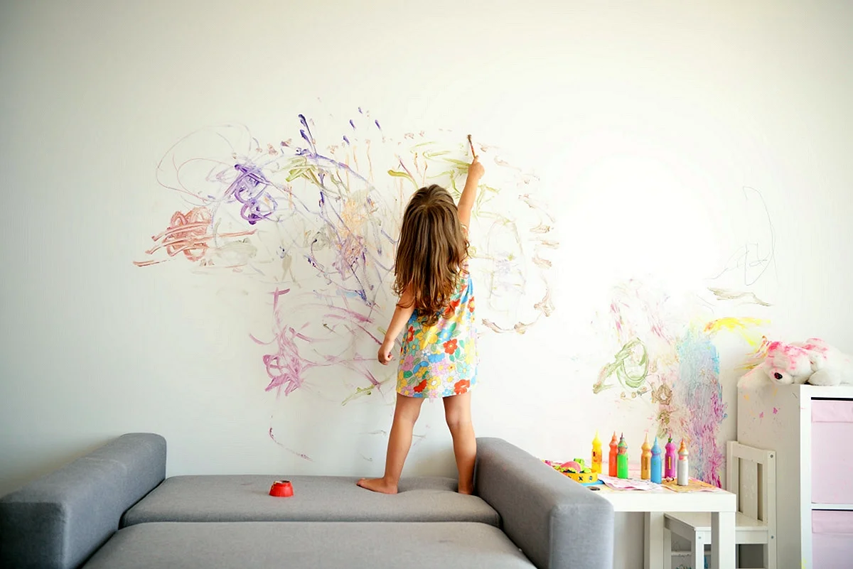 Draw On The Wall Wallpaper