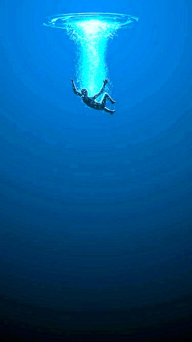 Drowning Man Wallpaper For iPhone