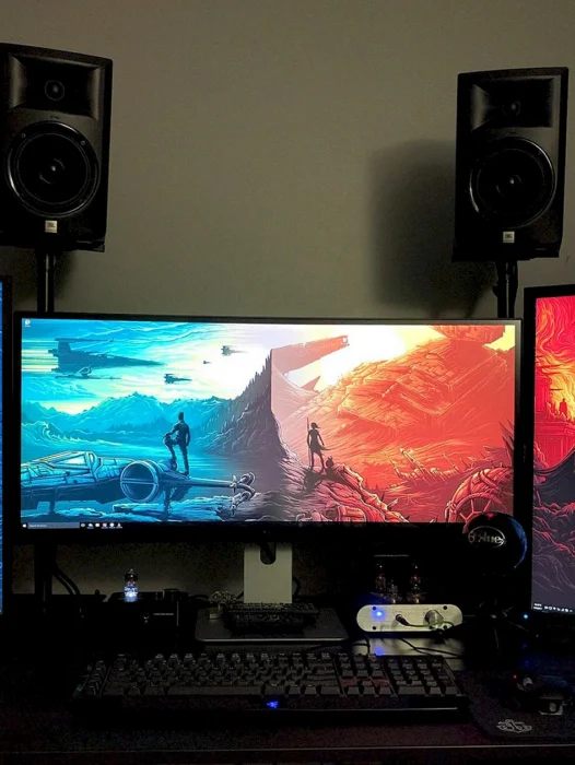 Dual Monitor Setup Wallpaper