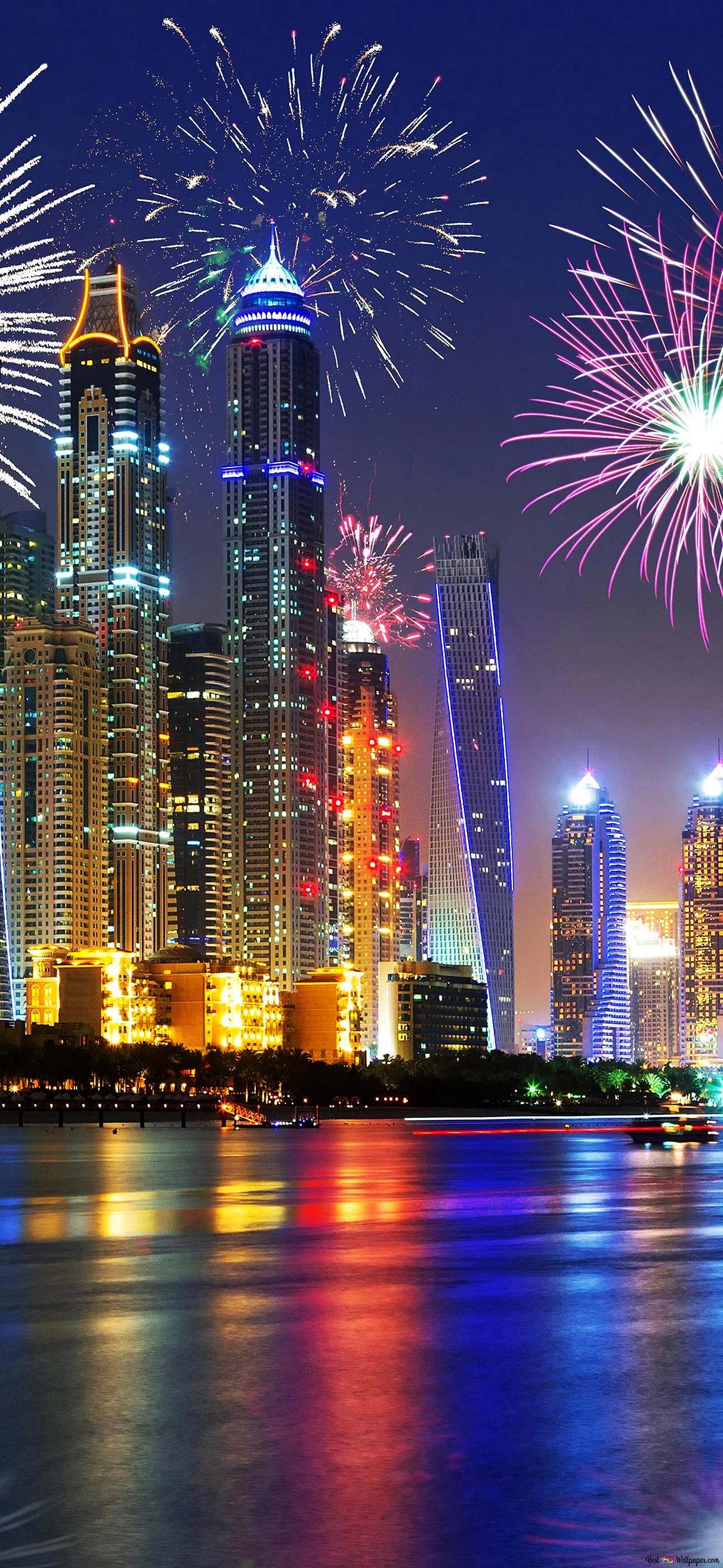 Dubai New Year Wallpaper for iPhone 14 Pro Max