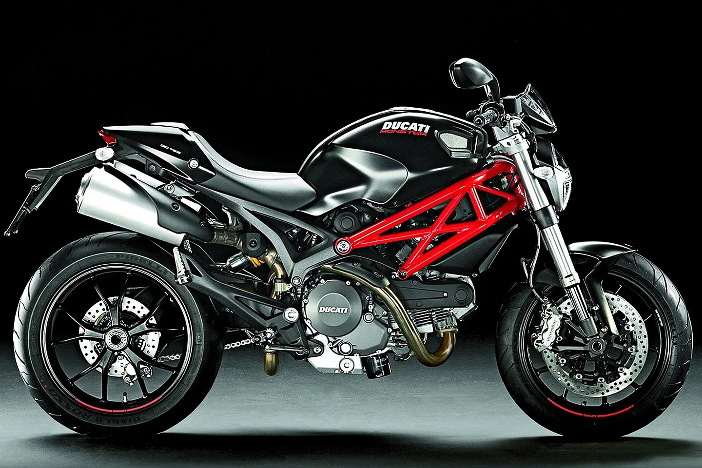 Ducati Monster 696 Black Wallpaper