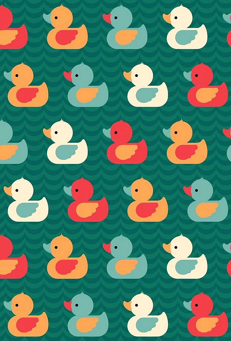 Duck Pattern Wallpaper For iPhone