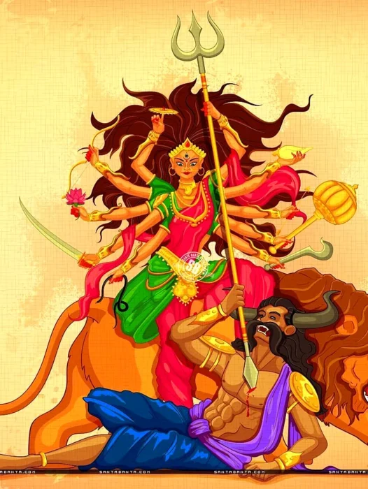 Durga X Asura Wallpaper