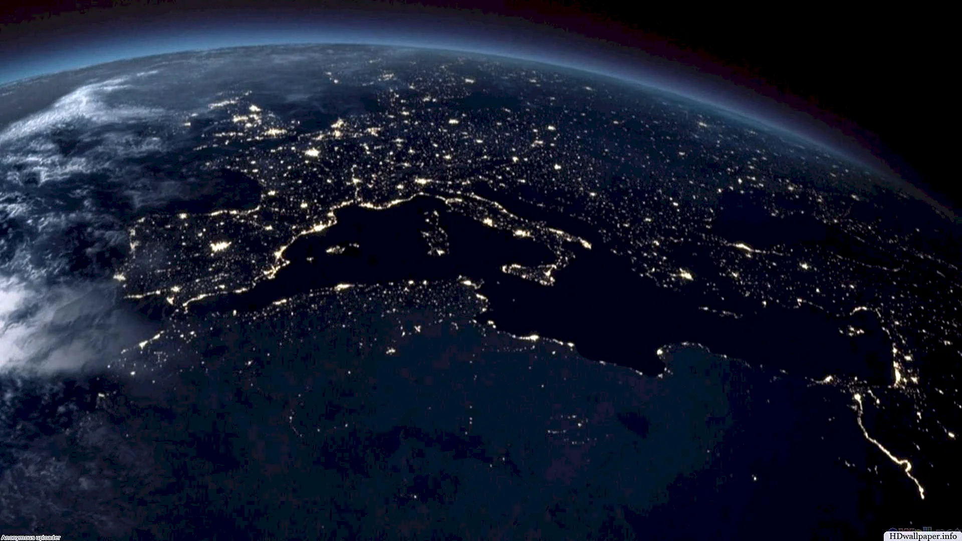 Earth Night From Space Wallpaper