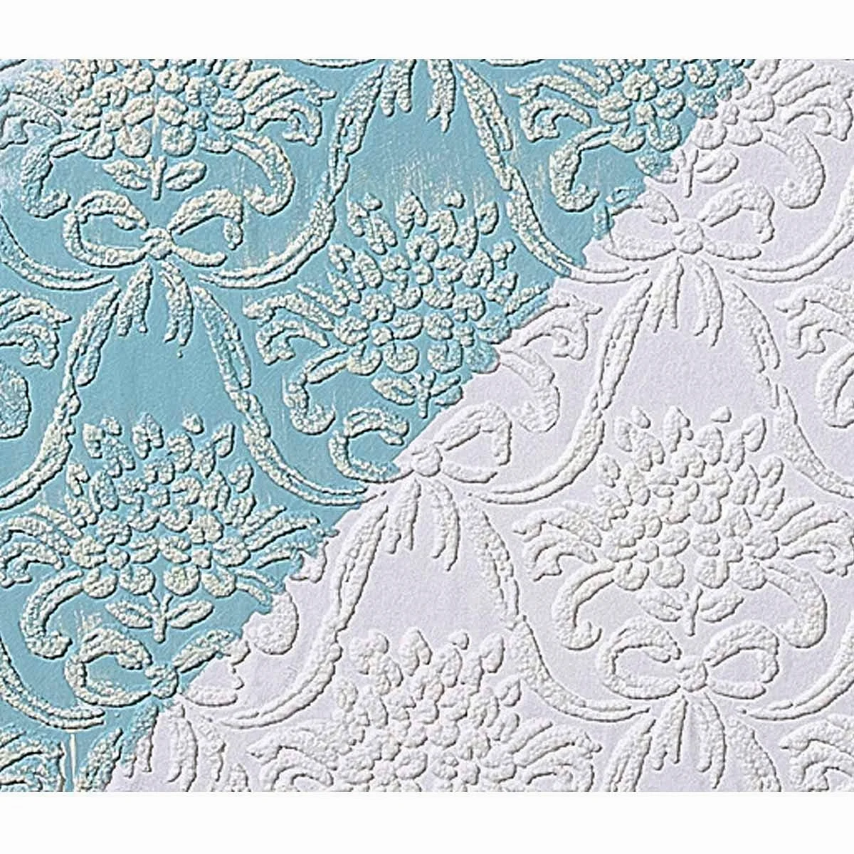 Embossed White Wallpaper