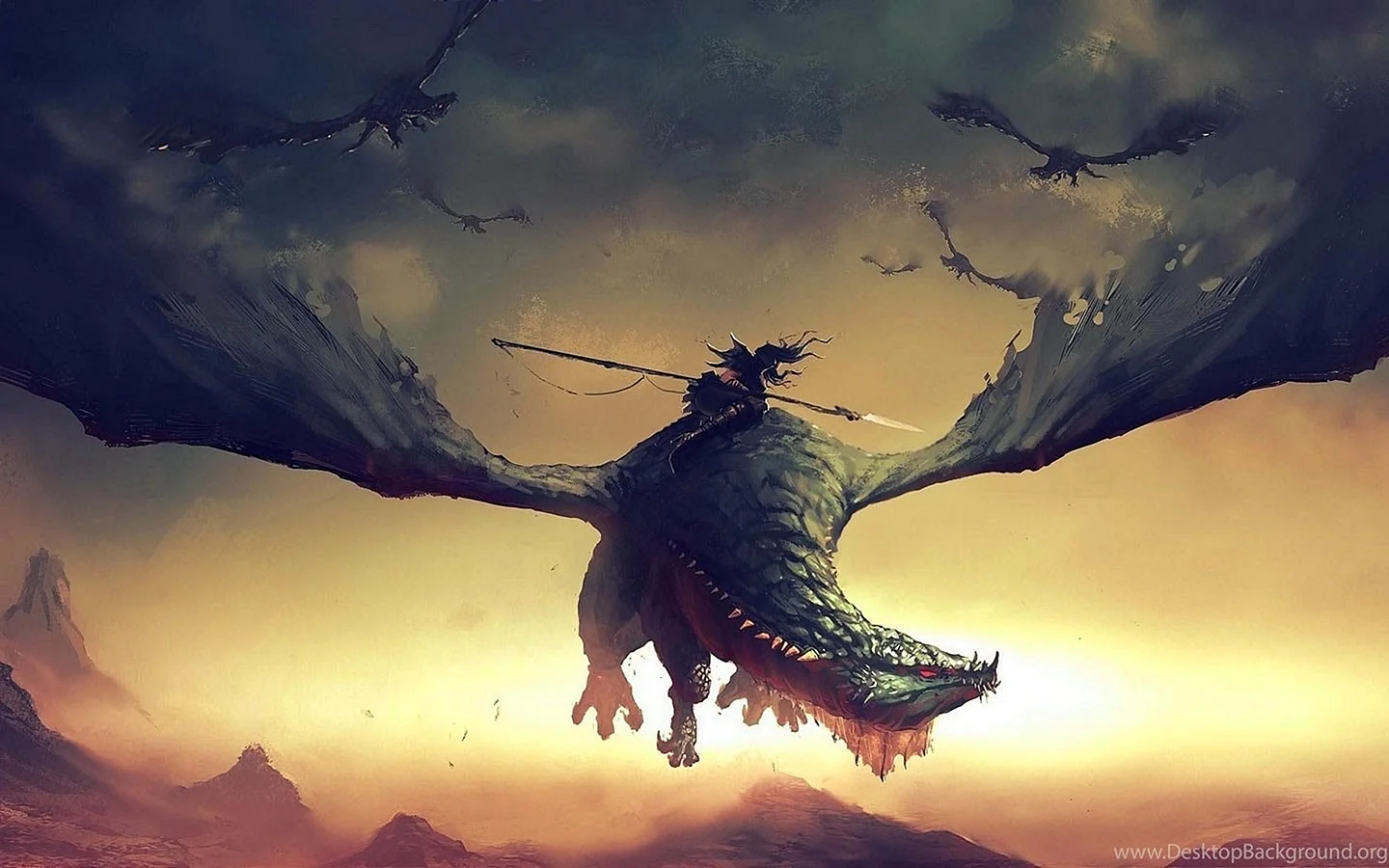 Epic Dragon Art Wallpaper