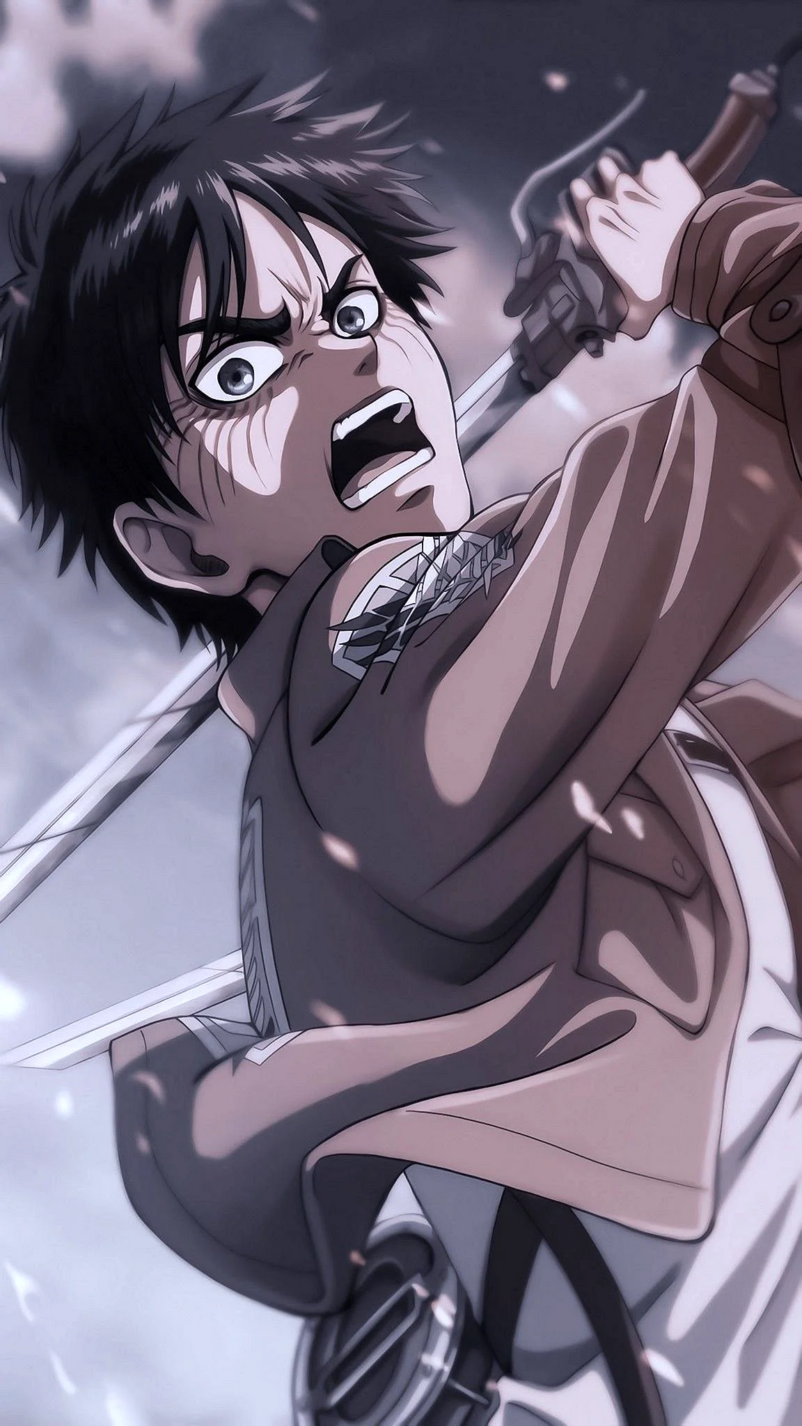 Eren Jaeger Angry Wallpaper For iPhone