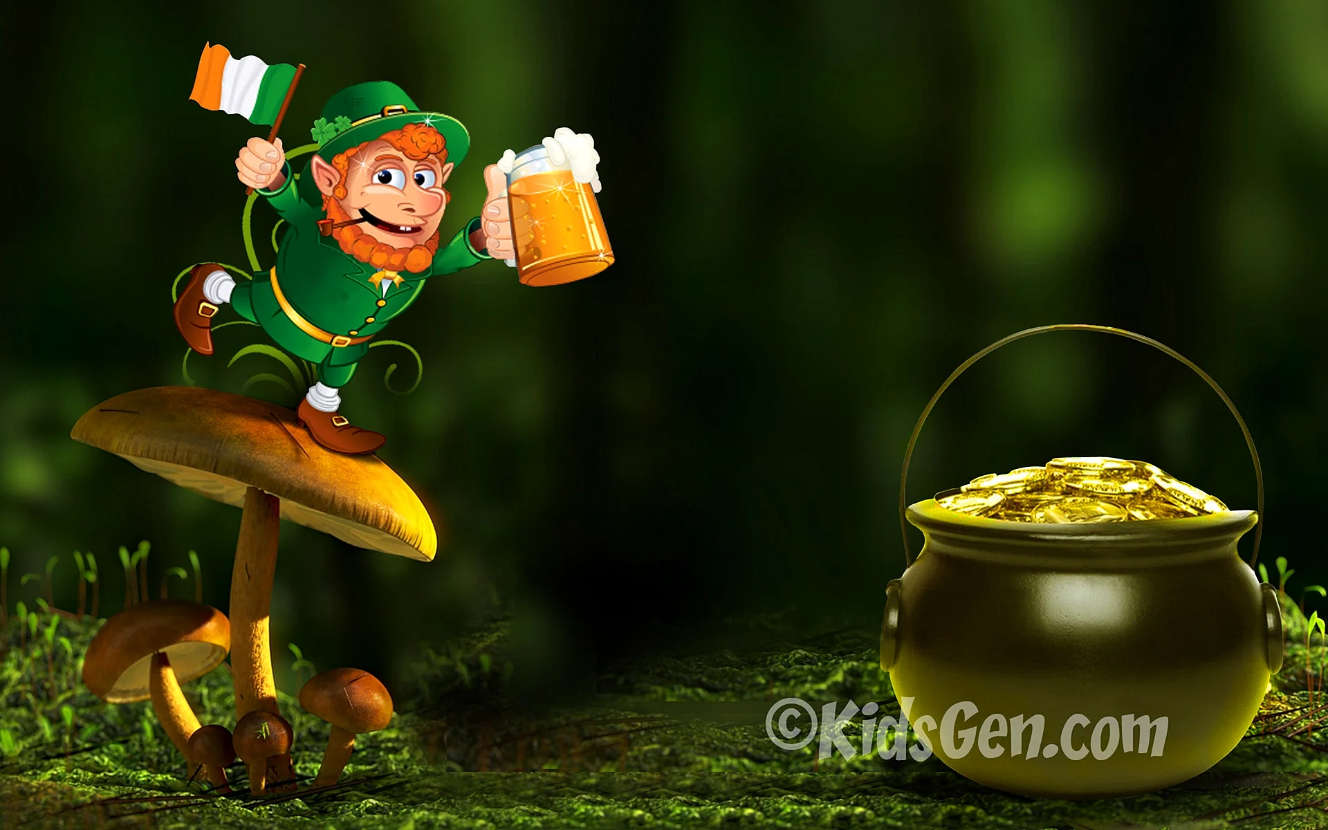 Evil Leprechaun Wallpaper