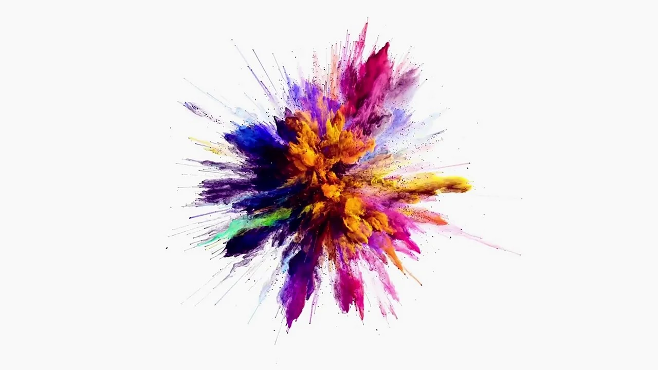 Explosion Colour Powder Wallpaper