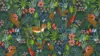Fabric Jungle Wallpaper