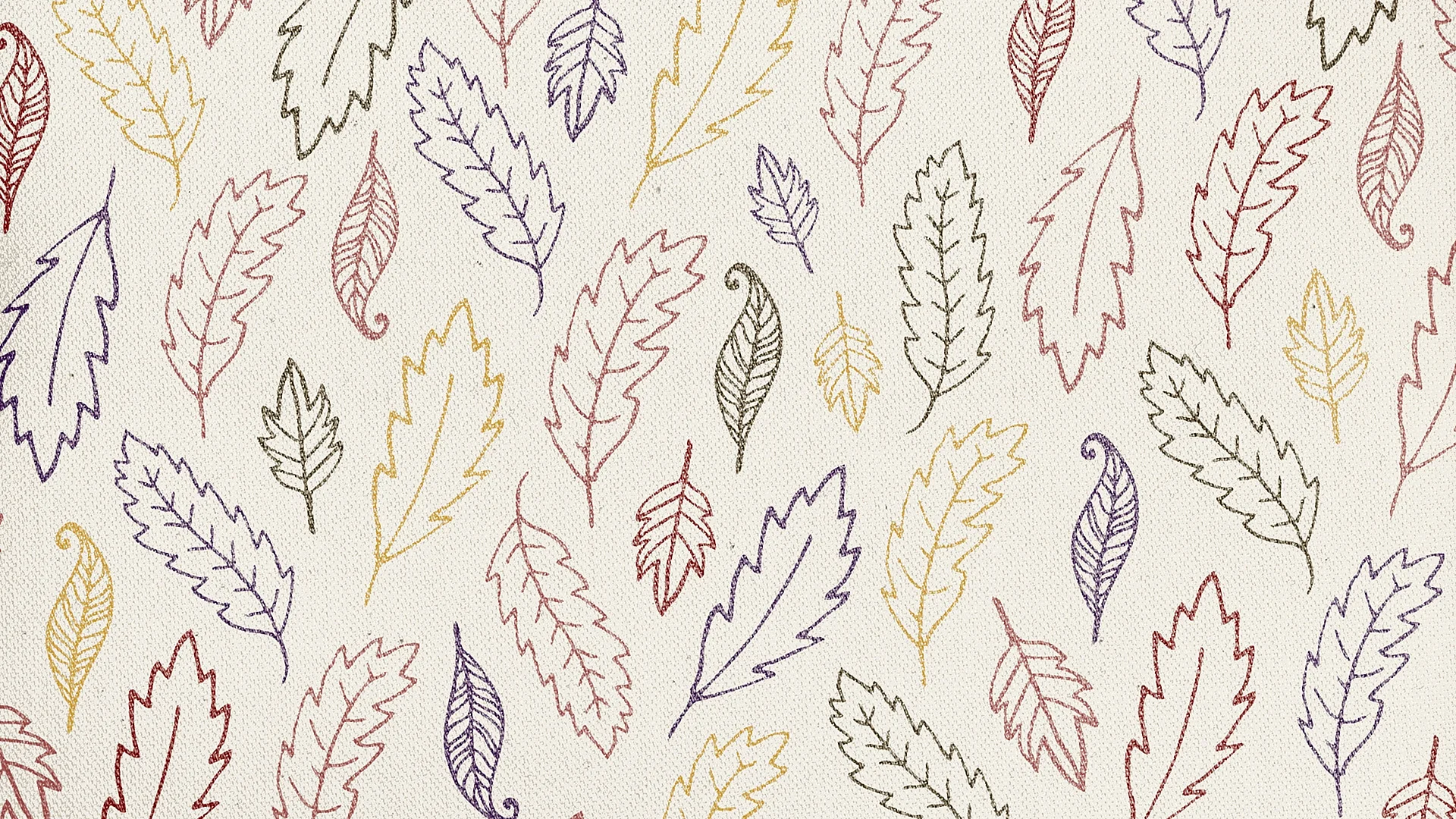Fall Leaves Pattern Wallpaper