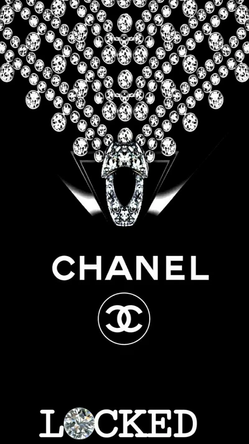 Falling Chanel Diamonds Wallpaper For iPhone