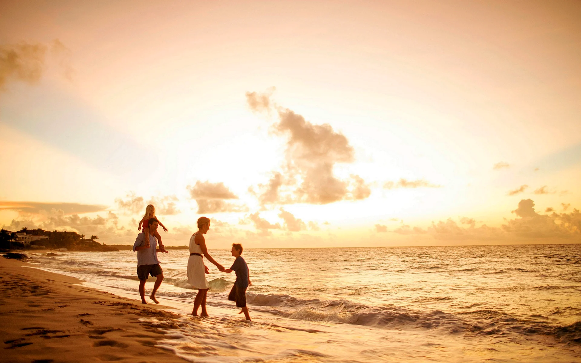 Family Beach Wallpaper