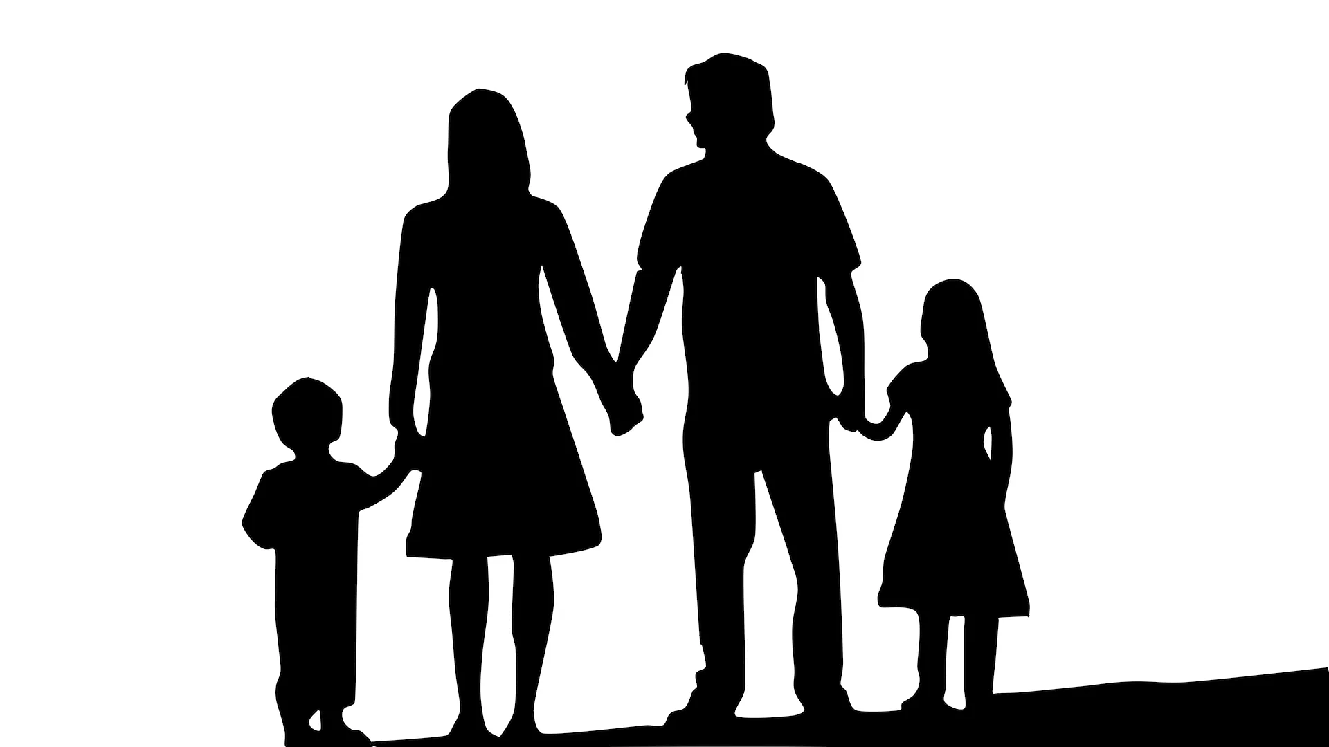 Family Silhouette Wallpaper