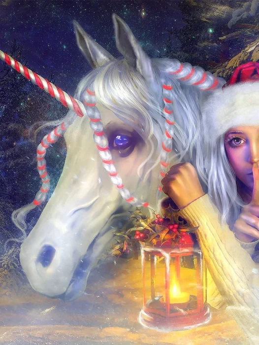Fantasy Christmas Art Wallpaper