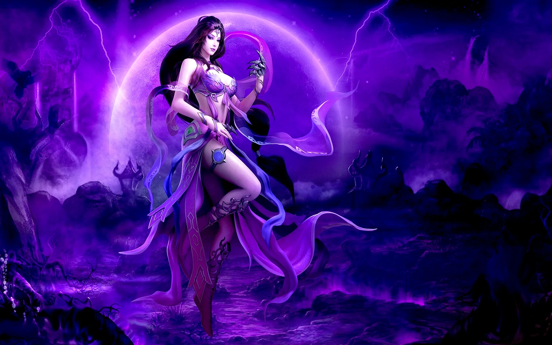 Fantasy Purple Wallpaper