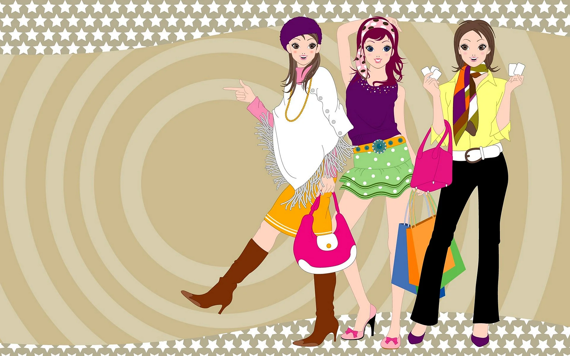 Fashion Cartoon Wallpaper