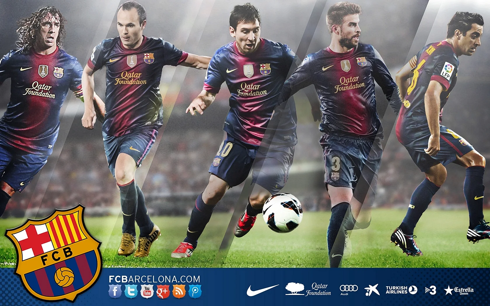 Fc Barcelona Team Wallpaper
