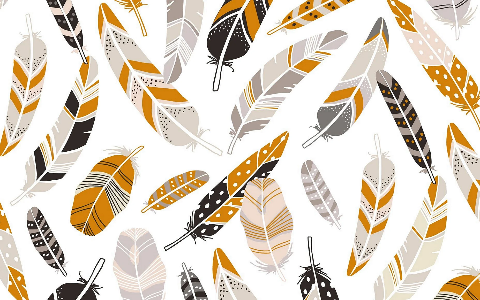 Feather Pattern Wallpaper