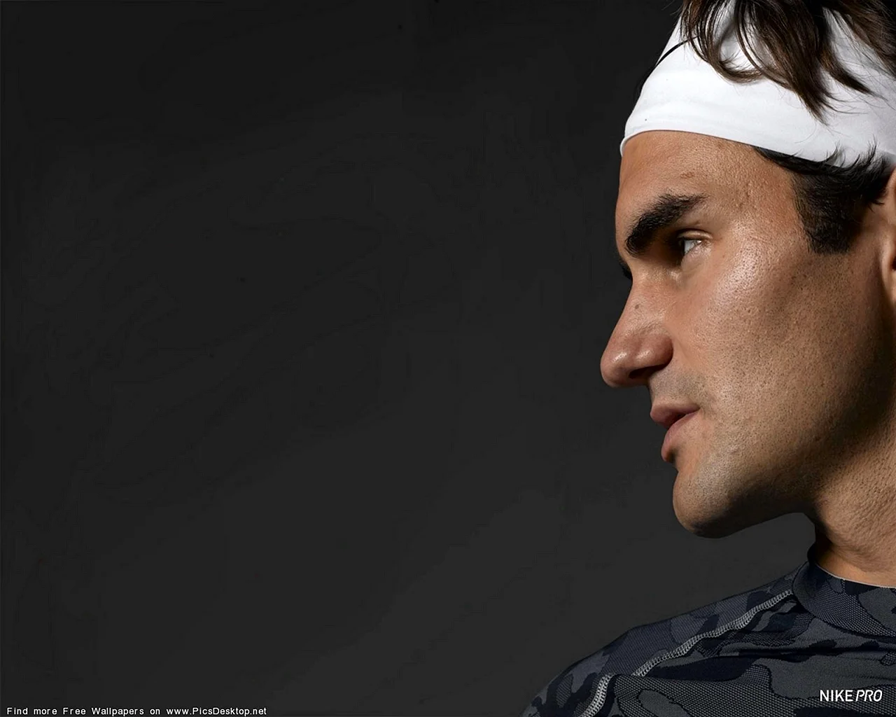 Federer Black Wallpaper