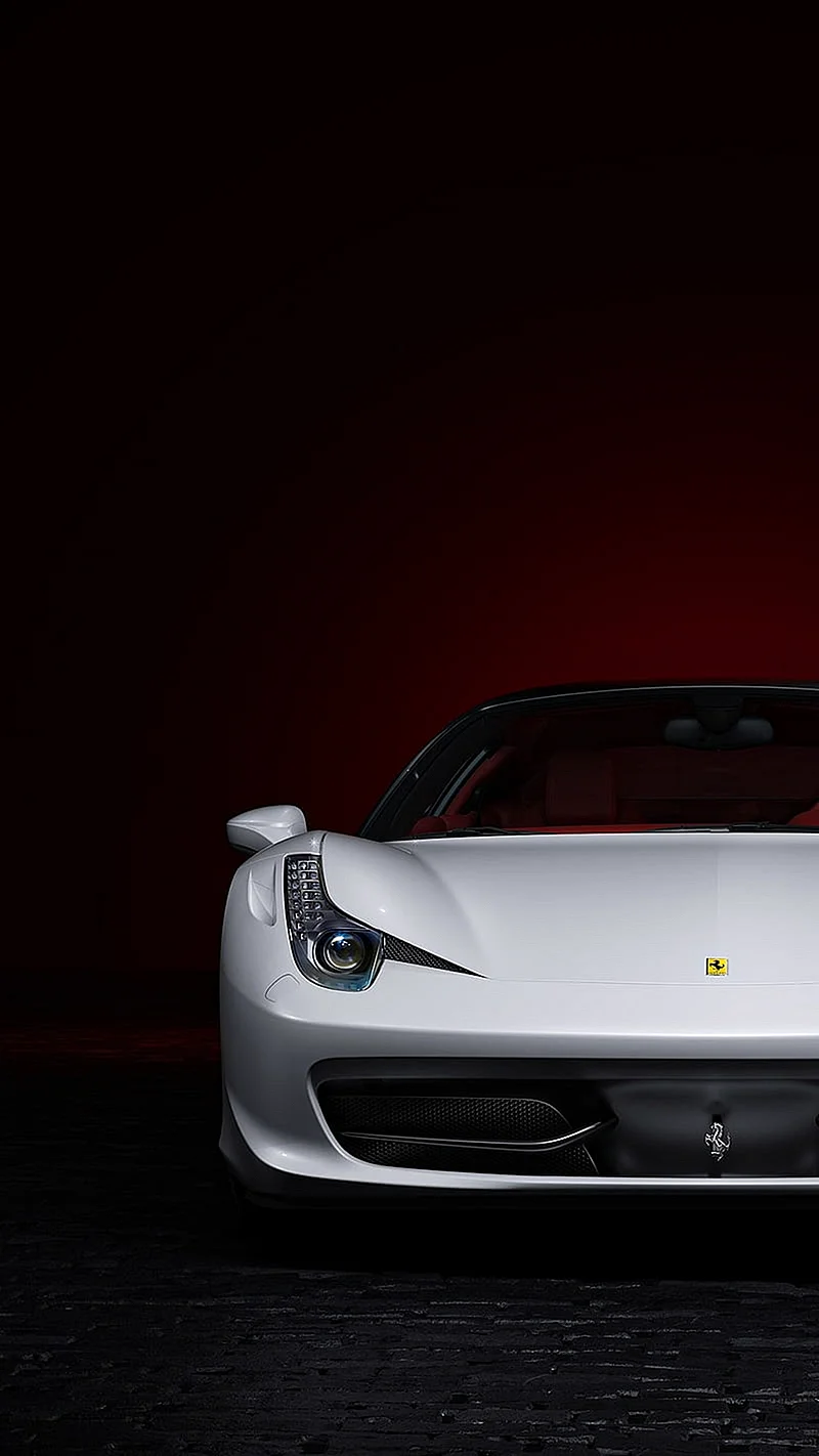 Ferrari White Wallpaper For iPhone