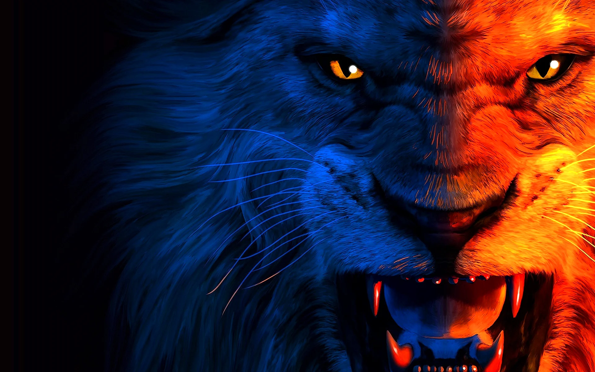 Fierce Lion Wallpaper