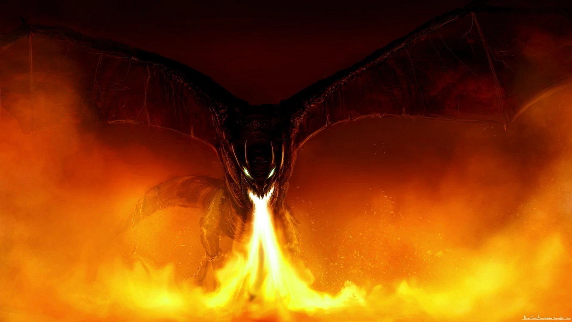 Fire Dragon Wallpaper