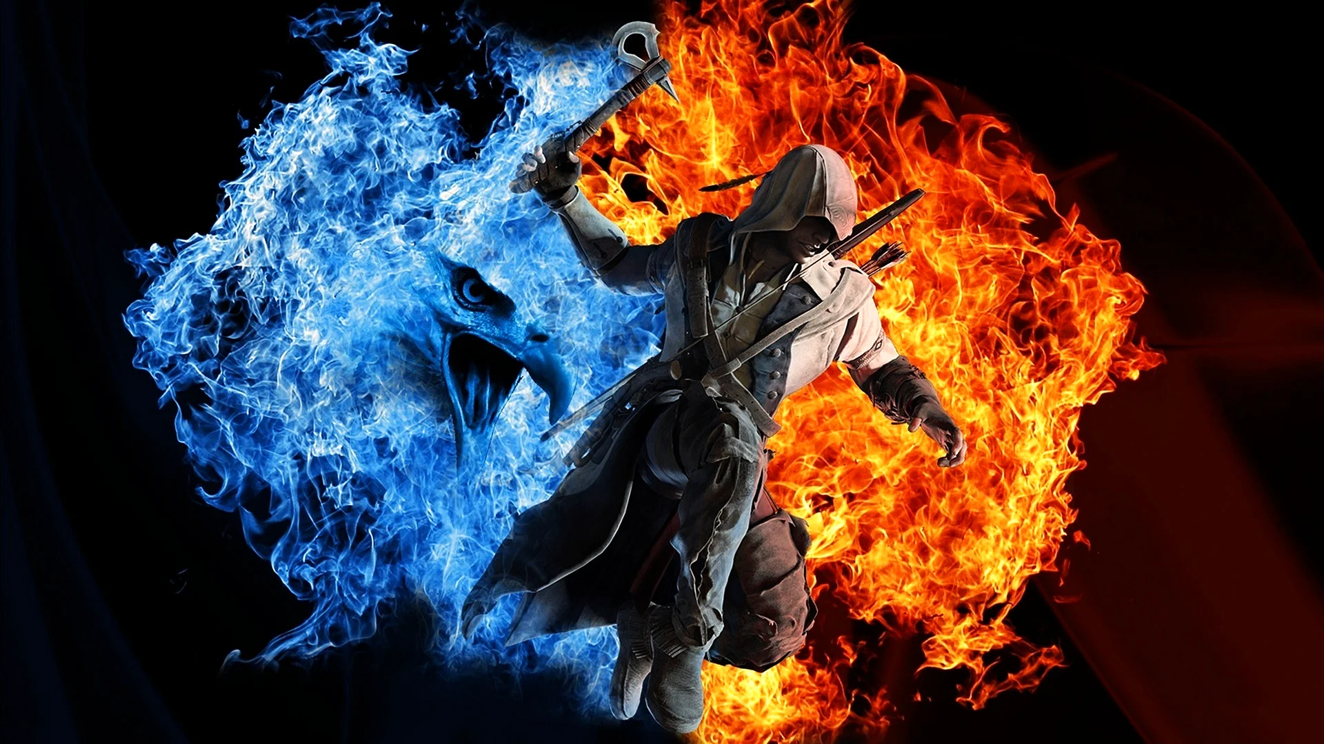 Fire Gamer Wallpaper